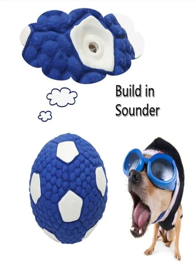 PET FUN Non-Toxic Latex Squeaky Ball for Dogs & Cats | Chew & Fetch Football Toy |Pack of 4 - Image 3